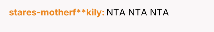 stares-motherf**kily NTA NTA NTA