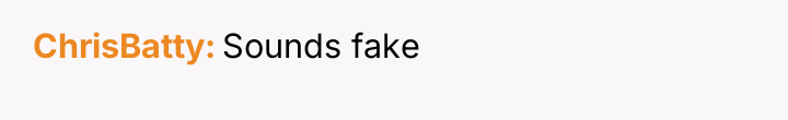 ChrisBatty Sounds fake