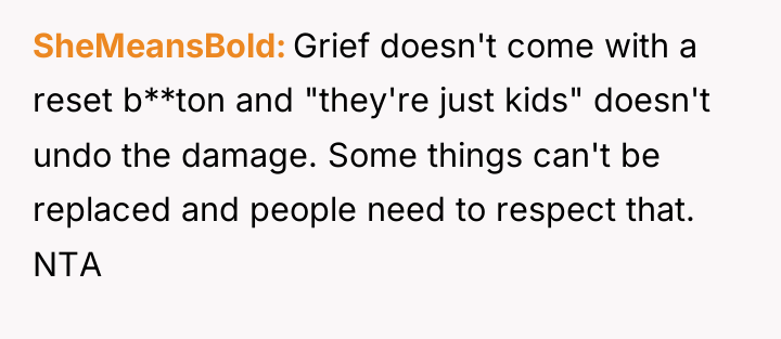 SheMeansBold Grief doesn't come with a reset b**ton and "they're...