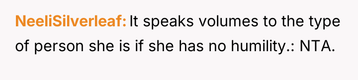 NeeliSilverleaf It speaks volumes to the type of person she...