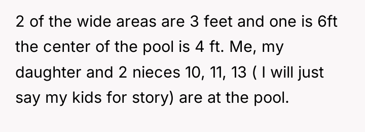2 of the wide areas are 3 feet and one...
