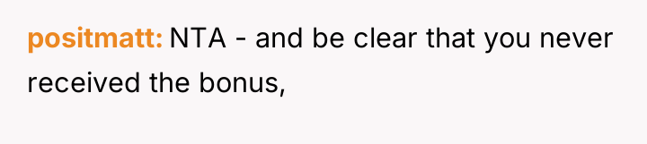 positmatt NTA - and be clear that you never received...