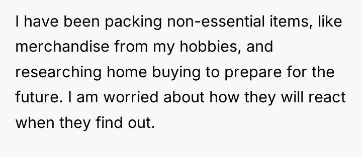 I have been packing non-essential items, like merchandise from my...