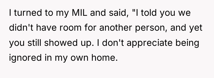 I turned to my MIL and said, "I told you...