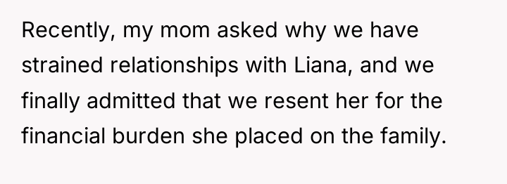 Recently, my mom asked why we have strained relationships with...
