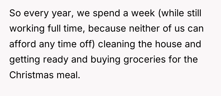 So every year, we spend a week (while still working...