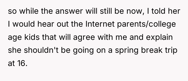 so while the answer will still be now, I told...