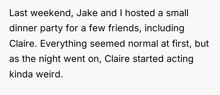 Last weekend, Jake and I hosted a small dinner party...