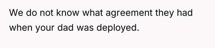 We do not know what agreement they had when your...