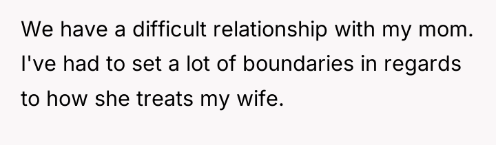 We have a difficult relationship with my mom. I've had...