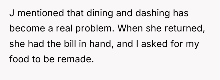 J mentioned that dining and dashing has become a real...