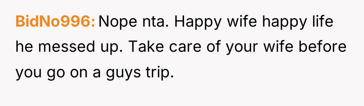 BidNo996 Nope nta. Happy wife happy life he messed up....