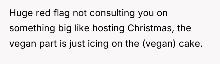 Huge red flag not consulting you on something big like...