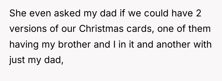 She even asked my dad if we could have 2...