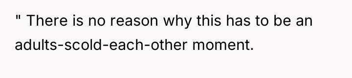 " There is no reason why this has to be...