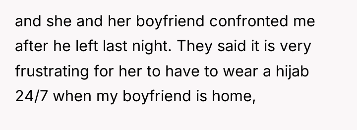 and she and her boyfriend confronted me after he left...