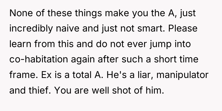 None of these things make you the A, just incredibly...