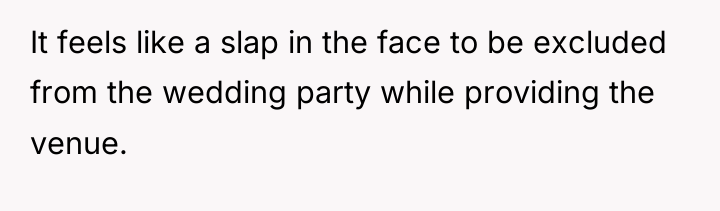 It feels like a slap in the face to be...