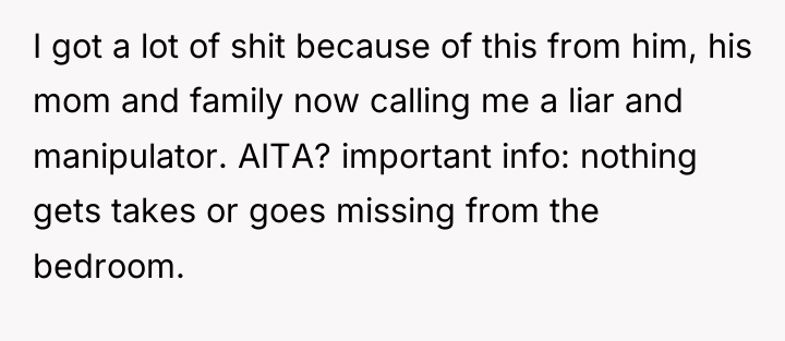 I got a lot of shit because of this from...