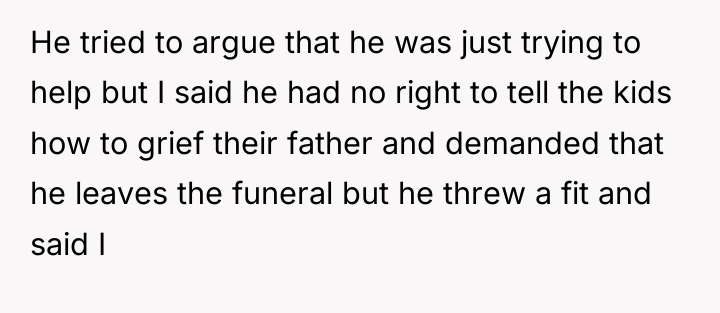 He tried to argue that he was just trying to...