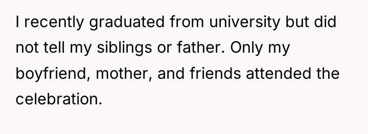 I recently graduated from university but did not tell my...