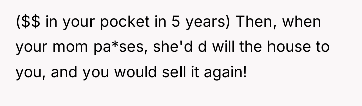 ($$ in your pocket in 5 years) Then, when your...