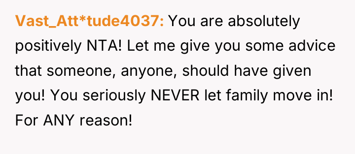 Vast_Att*tude4037 You are absolutely positively NTA! Let me give you...