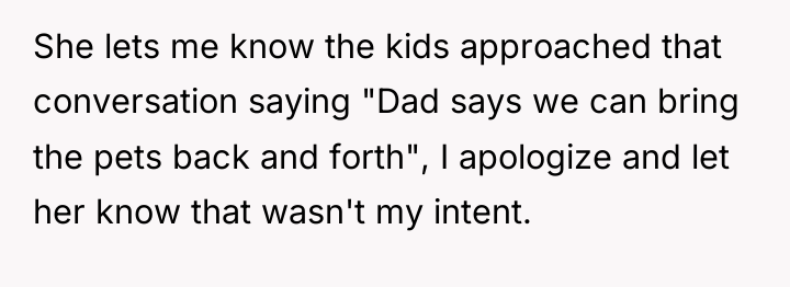 She lets me know the kids approached that conversation saying...