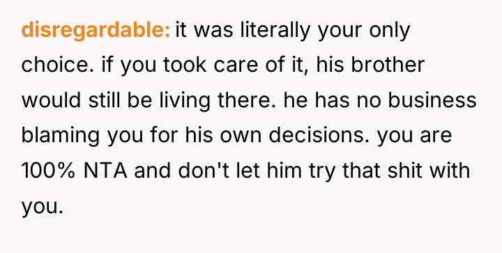 disregardable it was literally your only choice. if you took...