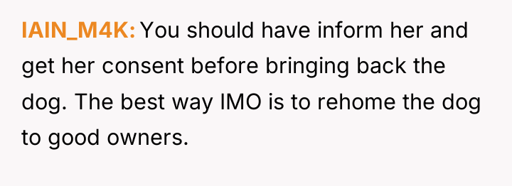 IAIN_M4K You should have inform her and get her consent...