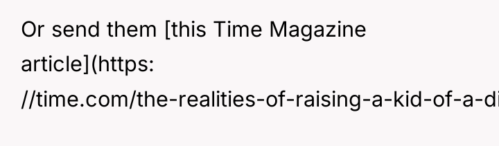 Or send them [this Time Magazine article](https: //time.com/the-realities-of-raising-a-kid-of-a-different-race/)