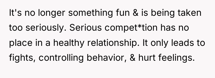 It's no longer something fun & is being taken too...