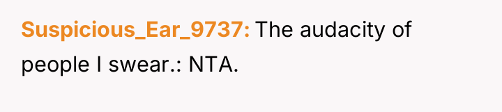 Suspicious_Ear_9737 The audacity of people I swear.: NTA.