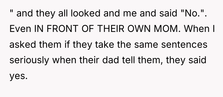 " and they all looked and me and said "No."....