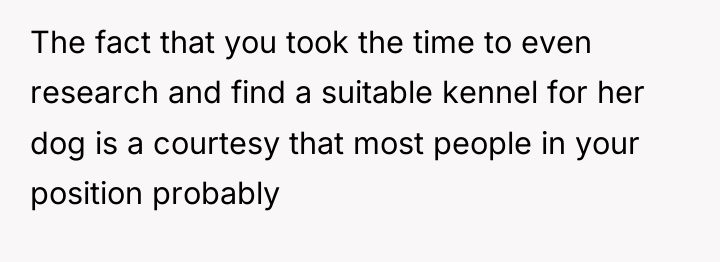 The fact that you took the time to even research...
