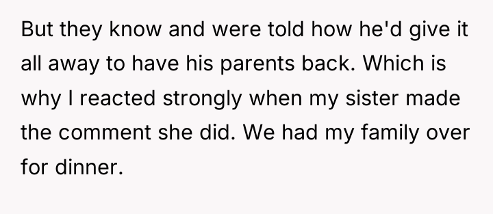 But they know and were told how he'd give it...