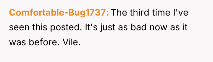 Comfortable-Bug1737 The third time I've seen this posted. It's just...