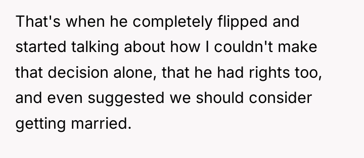 That's when he completely flipped and started talking about how...