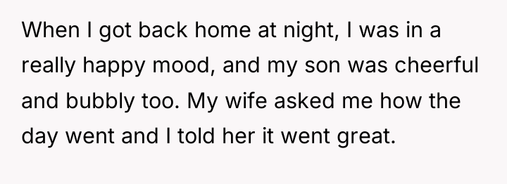 When I got back home at night, I was in...