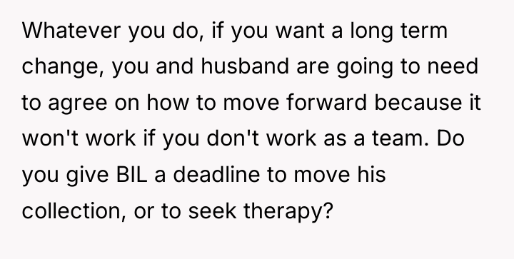 Whatever you do, if you want a long term change,...