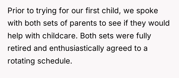 Prior to trying for our first child, we spoke with...