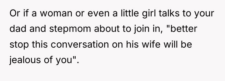 Or if a woman or even a little girl talks...