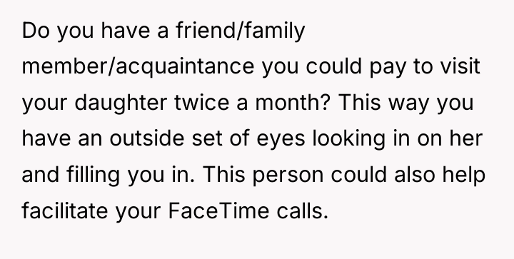 Do you have a friend/family member/acquaintance you could pay to...