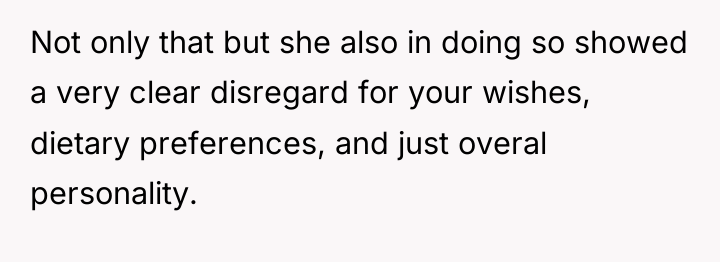 Not only that but she also in doing so showed...