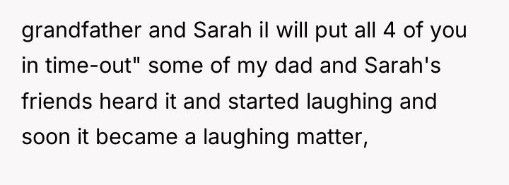 grandfather and Sarah iI will put all 4 of you...