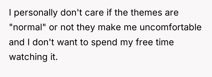 I personally don't care if the themes are "normal" or...