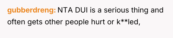 gubberdreng NTA DUI is a serious thing and often gets...