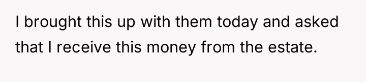 I brought this up with them today and asked that...