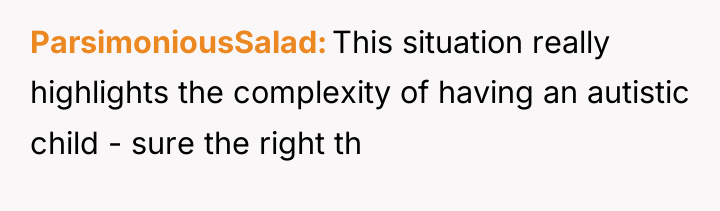 ParsimoniousSalad This situation really highlights the complexity of having an...