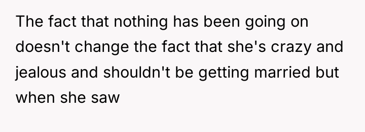 The fact that nothing has been going on doesn't change...